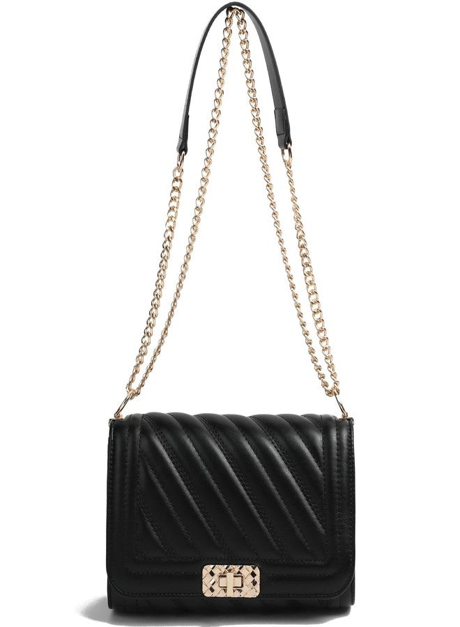 AYSIS Women's Vegan Leather Handbags For Women Shoulder Hobo Big Shoulder Bag Ladies Purse (Black) - Image 1